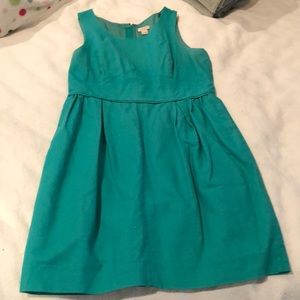 J. Crew Factory Sleeveless Teal Dress - 10